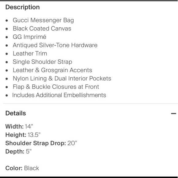 NEW & AUTHENTIC, GUCCI Diaper Bag - Picture 5 of 14